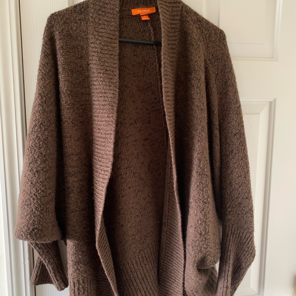 Thick brown cardigan